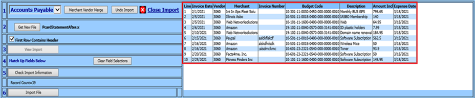 Graphical user interface, application, tableDescription automatically generated