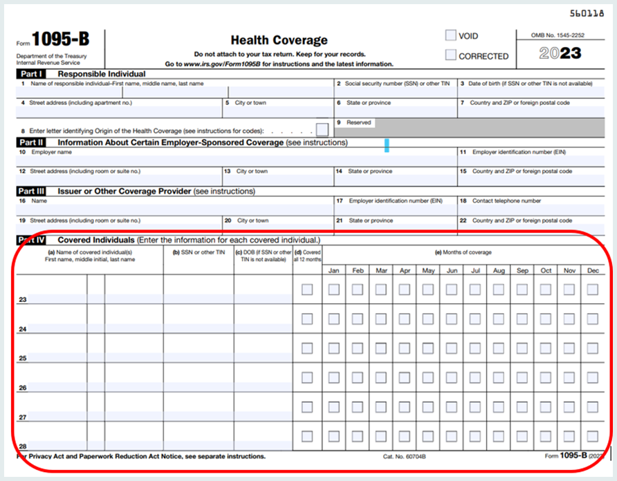 A health coverage form with a red line

Description automatically generated